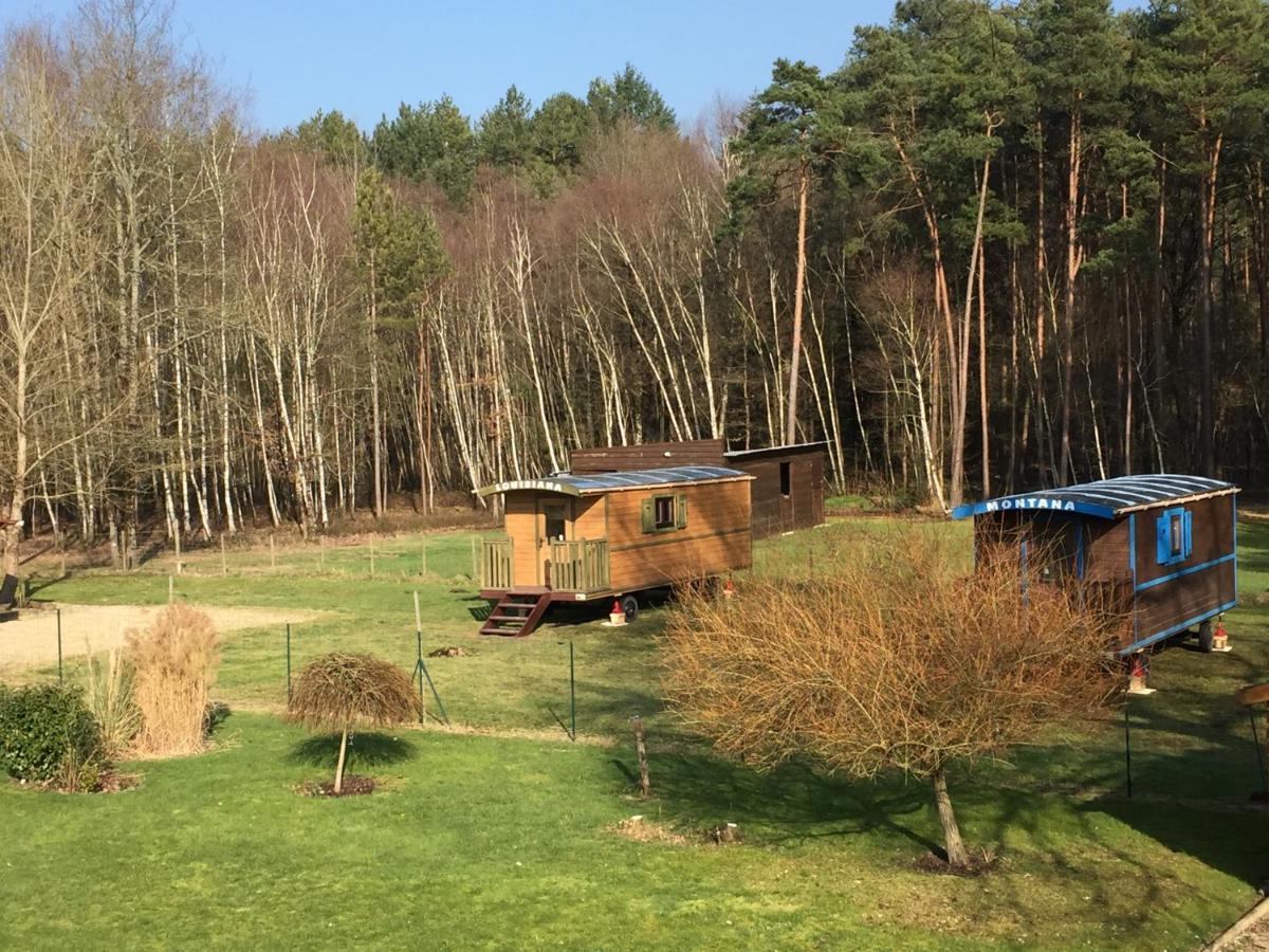 Roulottes Du Chalet Des Pins Rougeou 외부 사진