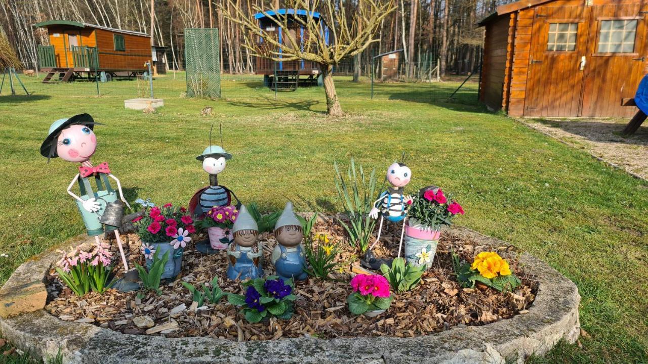 Roulottes Du Chalet Des Pins Rougeou 외부 사진